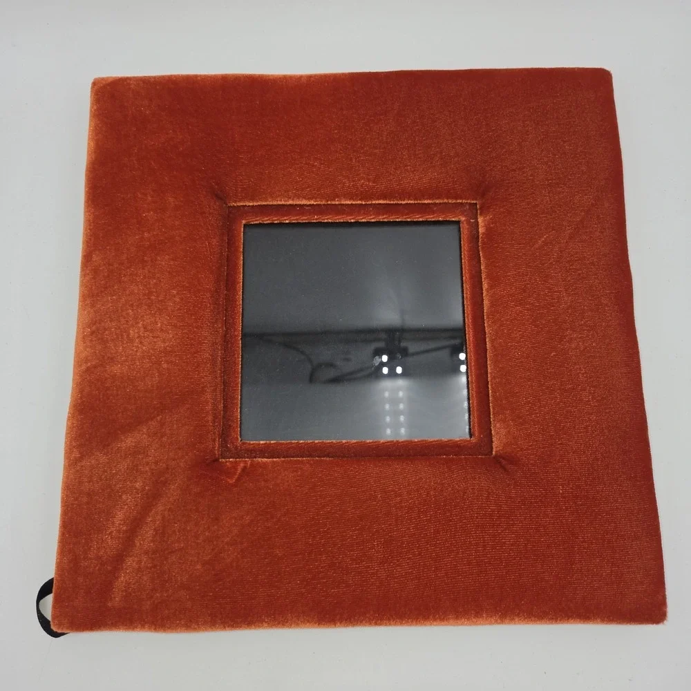 Vintage Orange Velvet Picture Frame 5